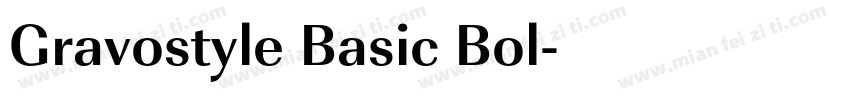 Gravostyle Basic Bol字体转换